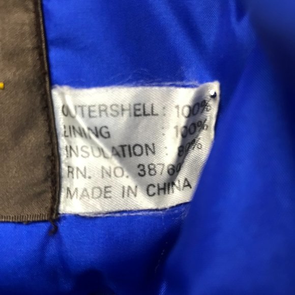 VTG Womens Blue Down Puffer Vest Size M Snap Front Nylon Wind Proof - Picture 11 of 13